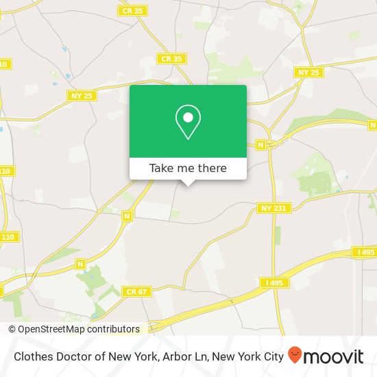 Mapa de Clothes Doctor of New York, Arbor Ln