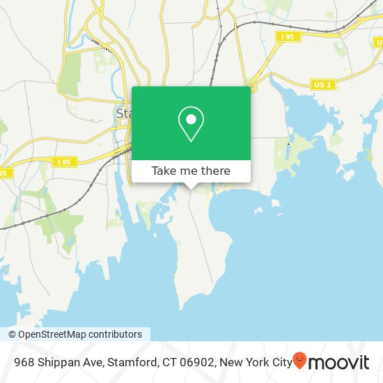 Mapa de 968 Shippan Ave, Stamford, CT 06902