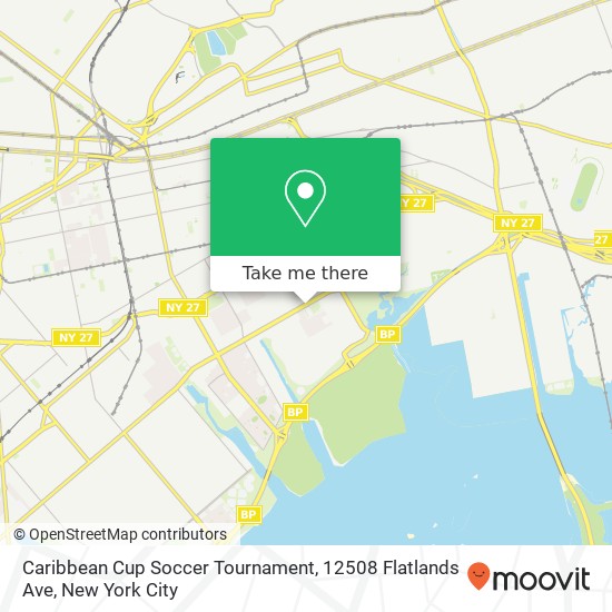 Mapa de Caribbean Cup Soccer Tournament, 12508 Flatlands Ave