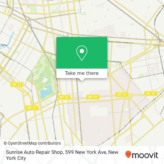 Sunrise Auto Repair Shop, 599 New York Ave map