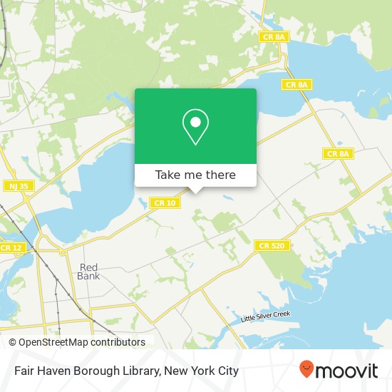 Fair Haven Borough Library map
