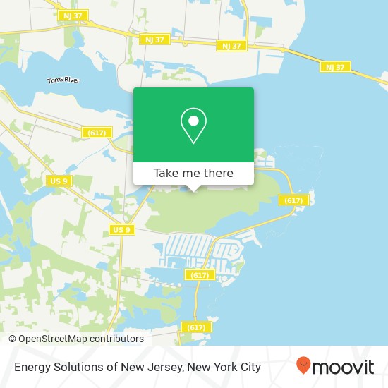 Energy Solutions of New Jersey map