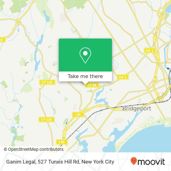 Mapa de Ganim Legal, 527 Tunxis Hill Rd