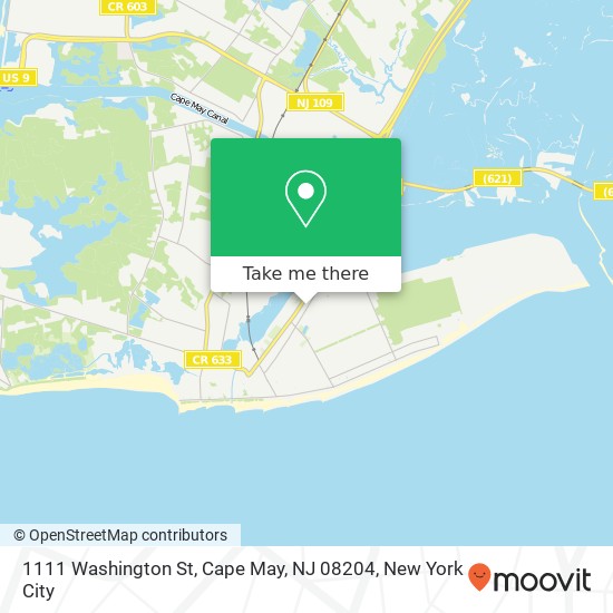 1111 Washington St, Cape May, NJ 08204 map