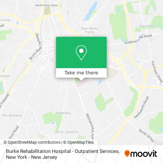 Mapa de Burke Rehabilitation Hospital - Outpatient Services