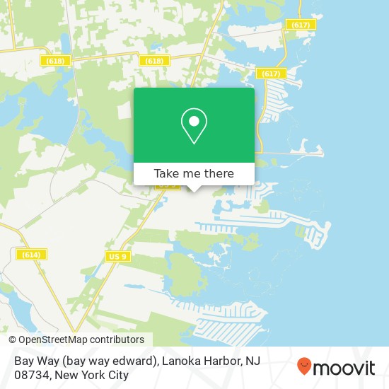 Bay Way (bay way edward), Lanoka Harbor, NJ 08734 map