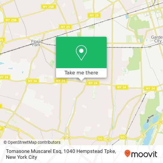 Tomasone Muscarel Esq, 1040 Hempstead Tpke map