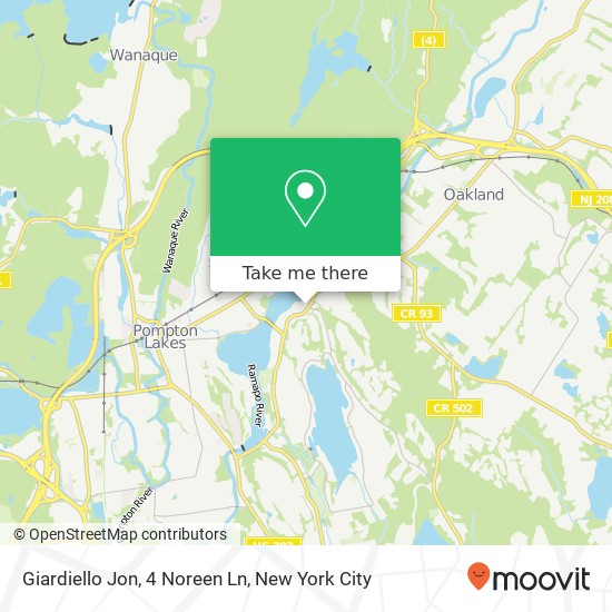 Giardiello Jon, 4 Noreen Ln map