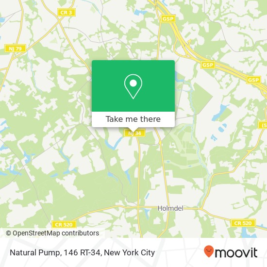 Mapa de Natural Pump, 146 RT-34