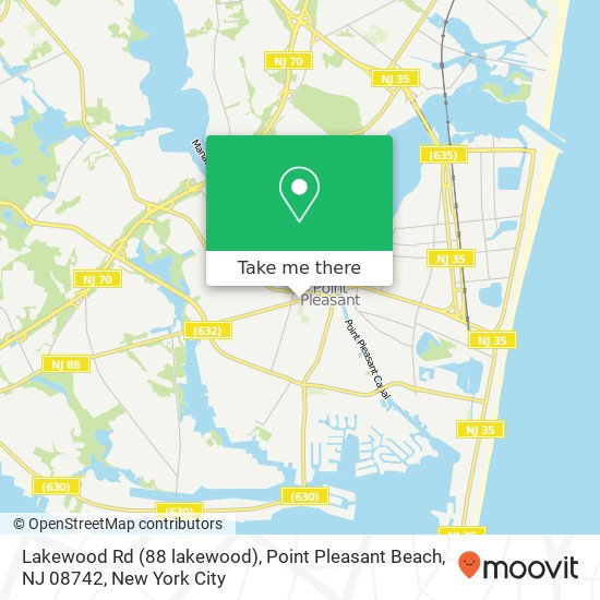 Lakewood Rd (88 lakewood), Point Pleasant Beach, NJ 08742 map