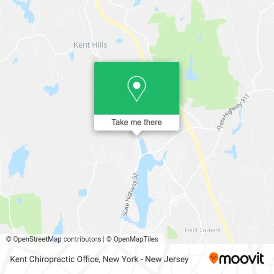 Kent Chiropractic Office map