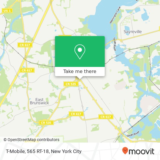 T-Mobile, 565 RT-18 map