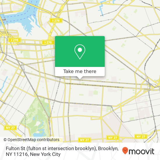 Mapa de Fulton St (fulton st intersection brooklyn), Brooklyn, NY 11216