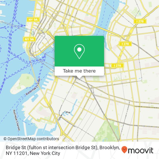 Mapa de Bridge St (fulton st intersection Bridge St), Brooklyn, NY 11201