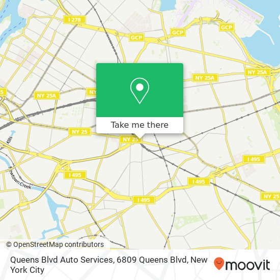 Queens Blvd Auto Services, 6809 Queens Blvd map