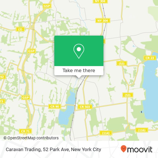 Caravan Trading, 52 Park Ave map