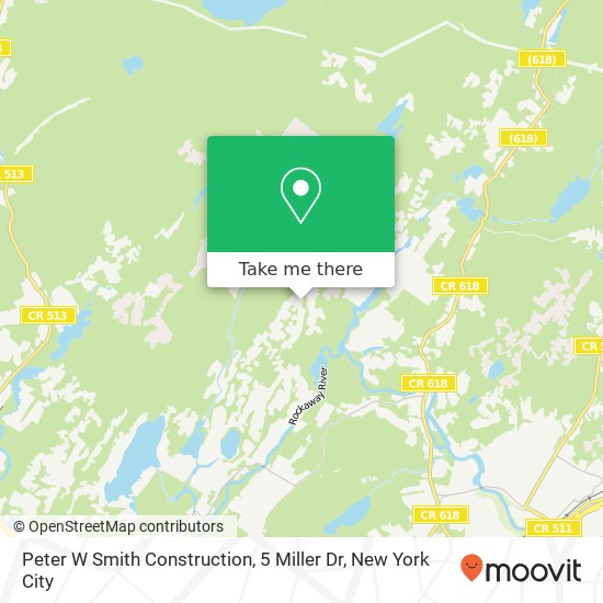 Mapa de Peter W Smith Construction, 5 Miller Dr