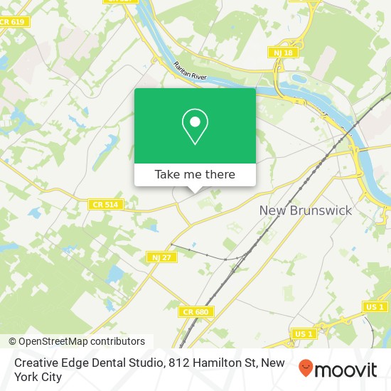 Mapa de Creative Edge Dental Studio, 812 Hamilton St