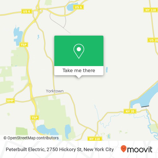Mapa de Peterbuilt Electric, 2750 Hickory St
