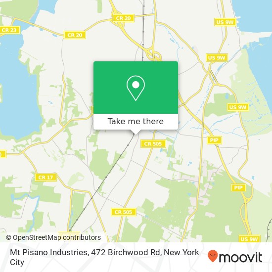 Mapa de Mt Pisano Industries, 472 Birchwood Rd