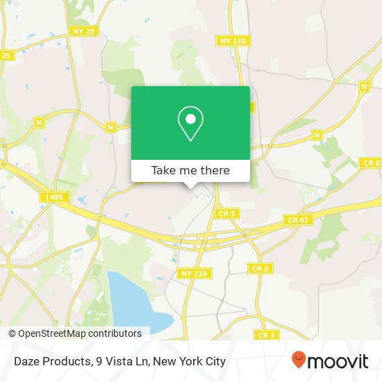 Mapa de Daze Products, 9 Vista Ln