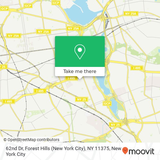 62nd Dr, Forest Hills (New York City), NY 11375 map