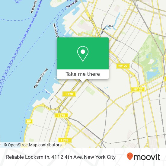 Reliable Locksmith, 4112 4th Ave map