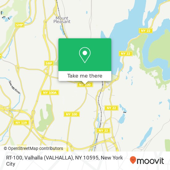 Mapa de RT-100, Valhalla (VALHALLA), NY 10595