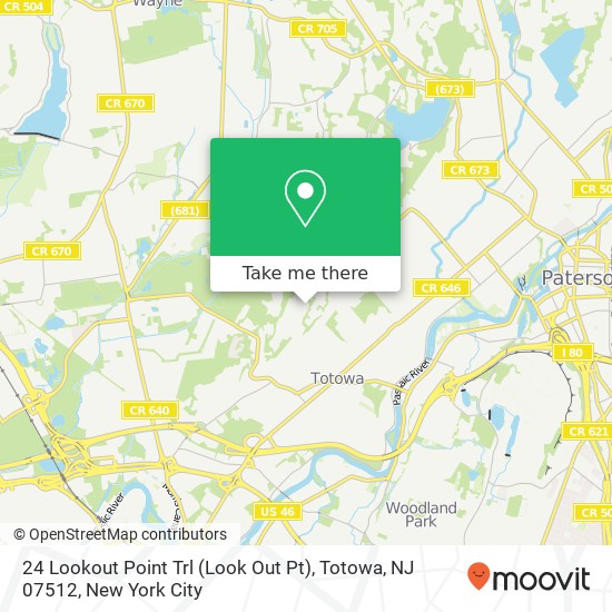 24 Lookout Point Trl (Look Out Pt), Totowa, NJ 07512 map