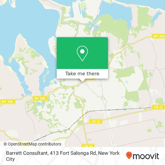 Mapa de Barrett Consultant, 413 Fort Salonga Rd