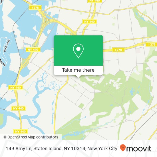 149 Amy Ln, Staten Island, NY 10314 map