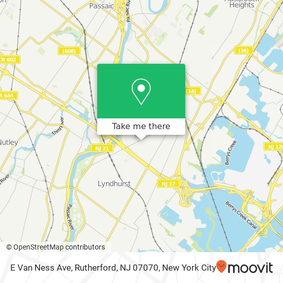E Van Ness Ave, Rutherford, NJ 07070 map