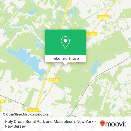 Holy Cross Burial Park and Mausoleum, 840 Cranbury-South River Rd map