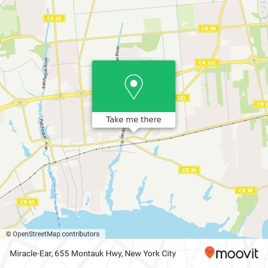 Miracle-Ear, 655 Montauk Hwy map