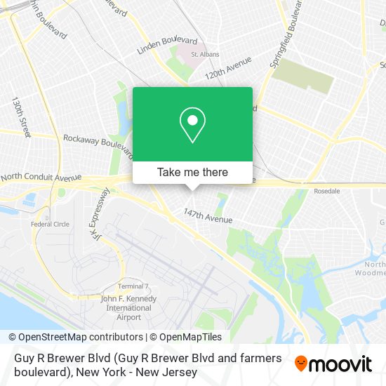 Mapa de Guy R Brewer Blvd (Guy R Brewer Blvd and farmers boulevard)