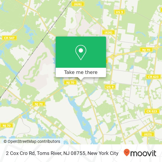 2 Cox Cro Rd, Toms River, NJ 08755 map