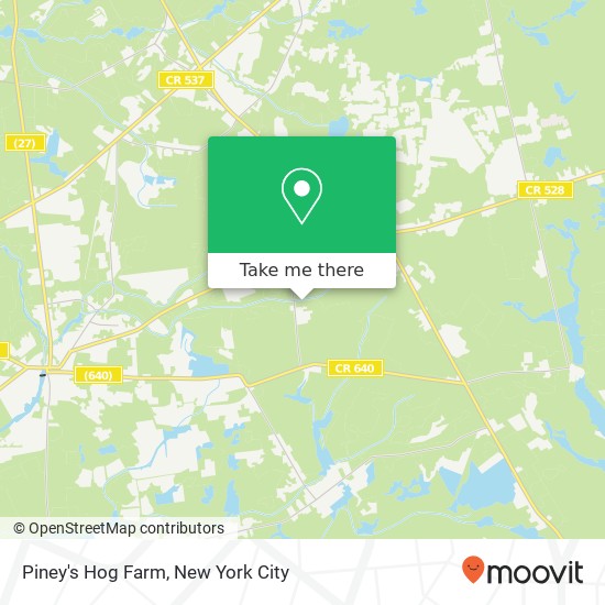 Piney's Hog Farm map