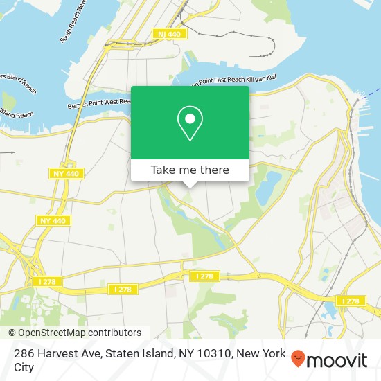286 Harvest Ave, Staten Island, NY 10310 map