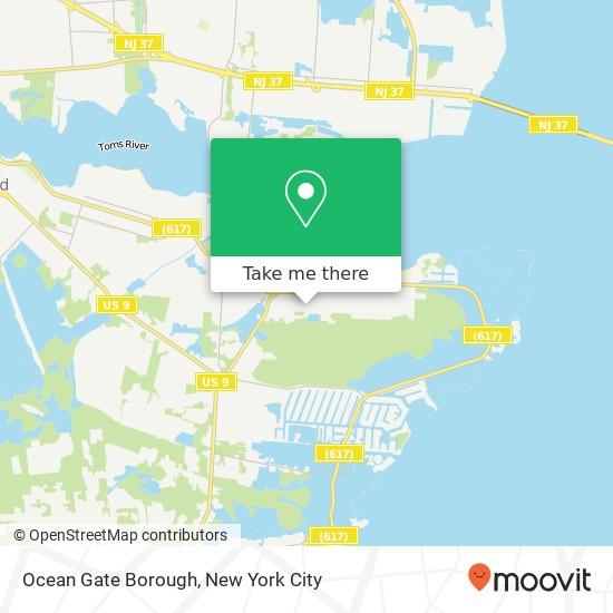 Ocean Gate Borough map