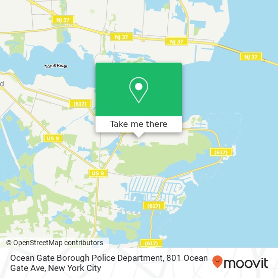 Ocean Gate Borough Police Department, 801 Ocean Gate Ave map