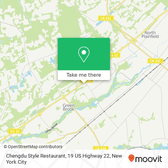 Mapa de Chengdu Style Restaurant, 19 US Highway 22