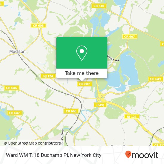 Ward WM T, 18 Duchamp Pl map