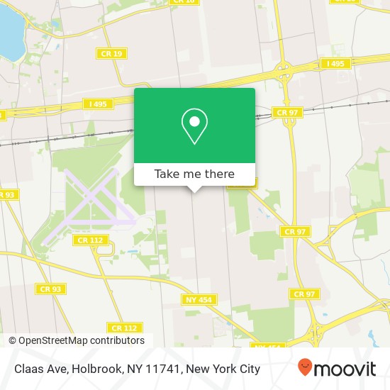 Claas Ave, Holbrook, NY 11741 map