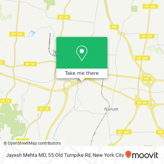 Mapa de Jayesh Mehta MD, 55 Old Turnpike Rd