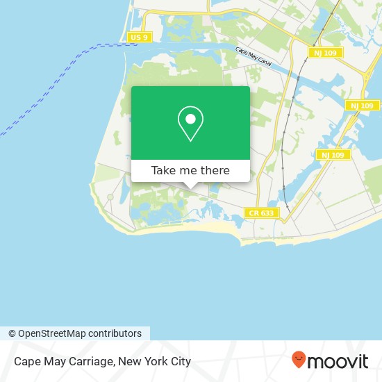 Mapa de Cape May Carriage