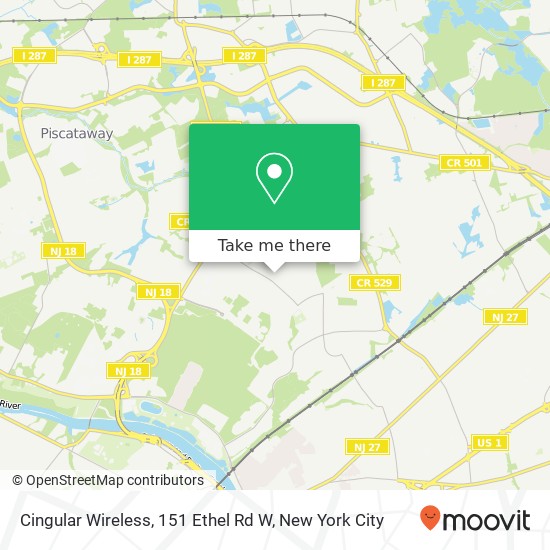 Mapa de Cingular Wireless, 151 Ethel Rd W