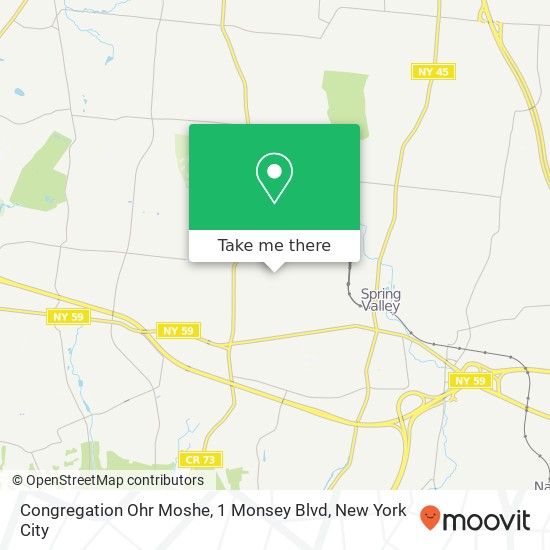 Congregation Ohr Moshe, 1 Monsey Blvd map