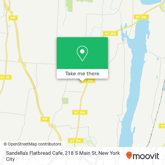 Mapa de Sandella's Flatbread Cafe, 218 S Main St