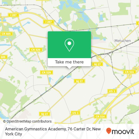 American Gymnastics Academy, 76 Carter Dr map