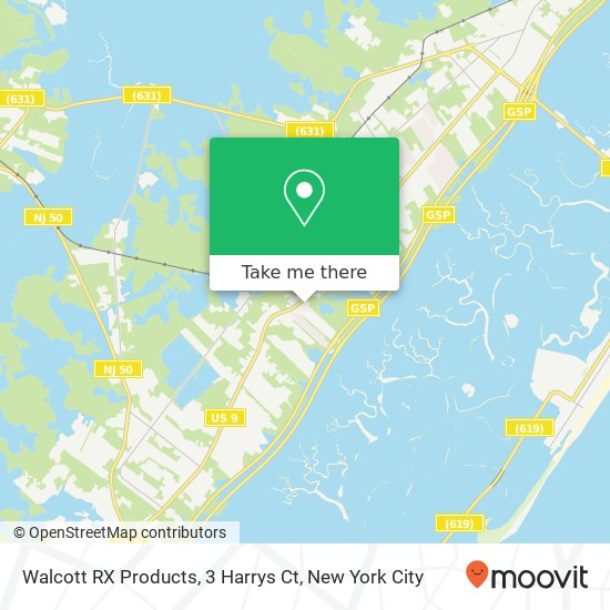 Walcott RX Products, 3 Harrys Ct map